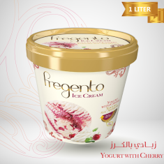 فرجينتو زبادي بالكرز 1-FRG-Yogurt With Cherry 1Pc -One L