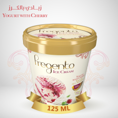 فرجينتو زبادي بالكرز 12حبة-FRG-Yogurt With Cherry 12Pc -125 ML