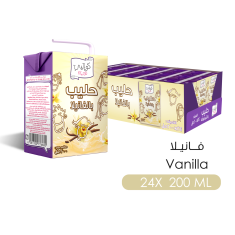 كواليتي حليب بنكهة الفانليا  200مل  24 حبة -Kwality Vanilla Flavoured Milk 200ml 24	