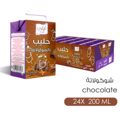 كواليتي حليب بنكهة الشوكلاته   200مل  24 حبة -Kwality Chocolate Flavoured Milk 200ml 24	